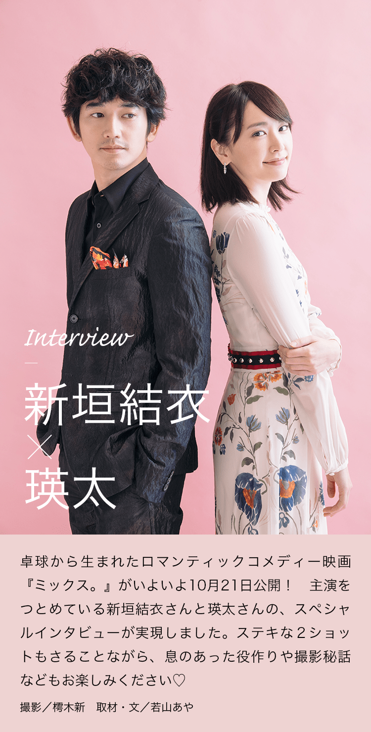 Interview 新垣結衣×瑛太