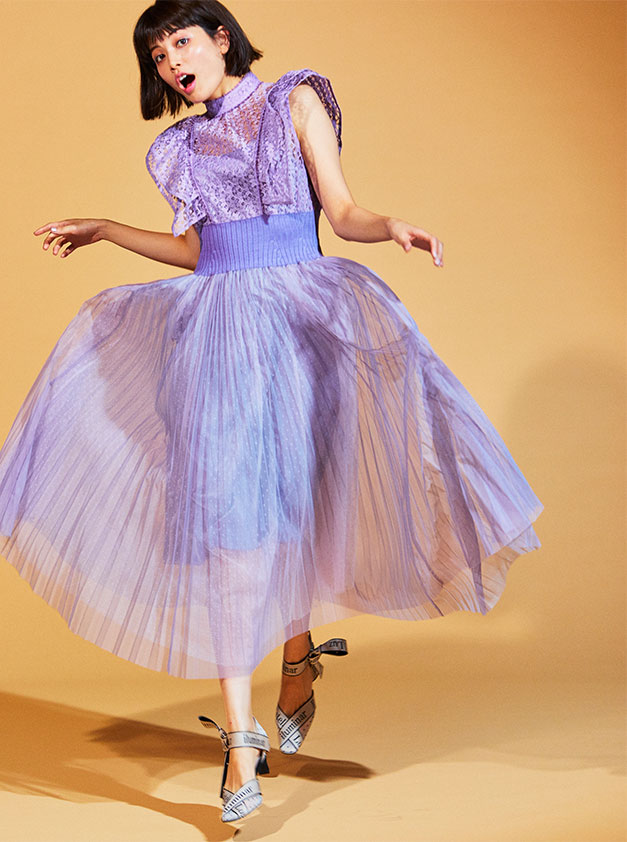 LOOK 03 | ロマンティックな華やぎワンピ