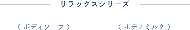 リラックスシリーズ　ボディソープ / ボディミルク