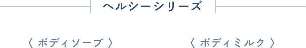 ヘルシーシリーズ　ボディソープ / ボディミルク