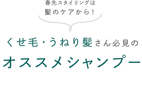 春先スタイリングは髪のケアから！ くせ毛・うねり髪さん必見のオススメシャンプー Diane Be True