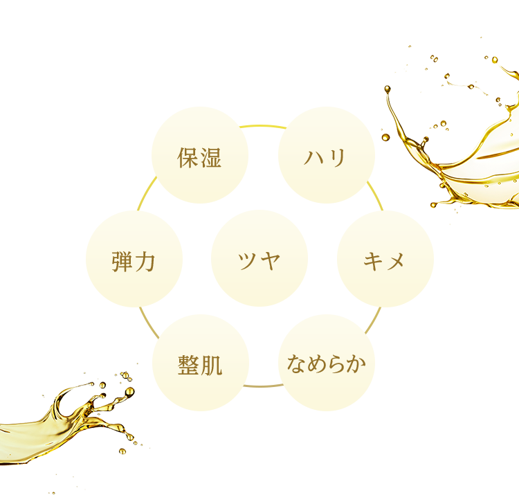 保湿 ハリ キメ なめらか 整肌 弾力 ツヤ