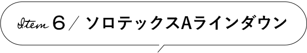 Item 6 ソロテックスAラインダウン
