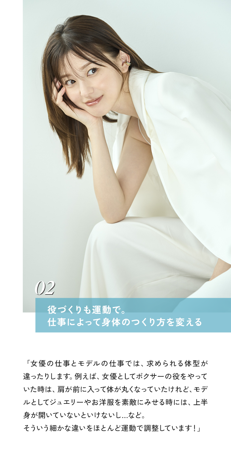 02 役づくりも運動で。仕事によって身体のつくり方を変える