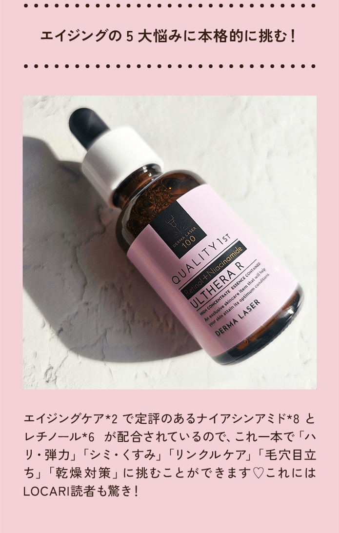 エイジングの5大悩みに本格的に挑む!