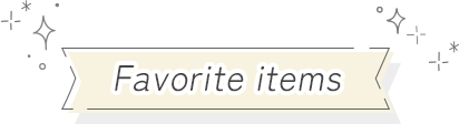 Favorite items