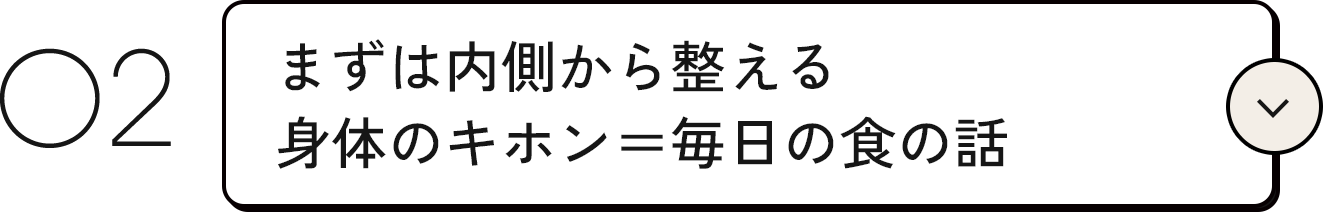 02. まずは内側から整える体のキホン＝毎日の食の話