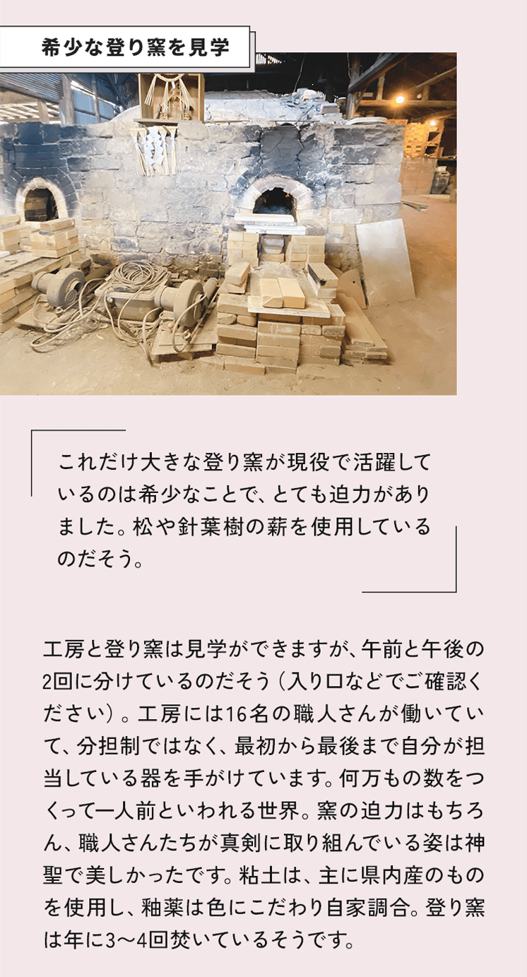 希少な登り窯を見学