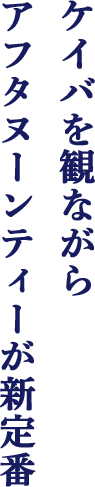 ケイバを観ながらアフタヌーンティーが新定番