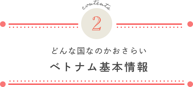 contents 2. どんな国なのかおさらい ベトナム基本情報